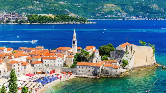 Montenegro Kotor to Tirana or Durres one-day tour[Sveti Stefan + Lake Skadar]