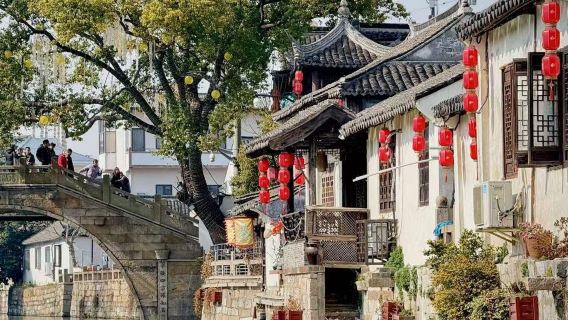 Fengjing Altstadt: Genieße einen entspannten Tagesausflug und tauche ein in das Flair der Wasserstadt