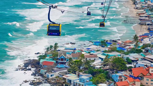 1-day tour in southern Phu Quoc Island, Vietnam: Cable car + Sunset Town + Kiss Bridge Phu Quoc + Thom island + Transfer