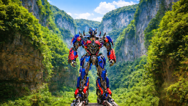 Chongqing Private Day Tour(Guide&Car): Natural Stone Bridge&Transformers' Filming Site  