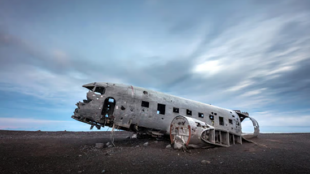 IJsland DC-3 vliegtuigwrak ATV quad tour (Sólheimajökull gletsjer en zwart strand)