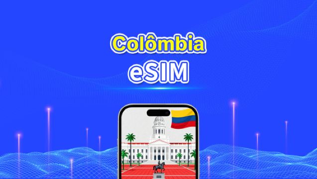eSIM Colômbia | 5G/4G | Dados de alta velocidade | 24 horas | Dias opcionais | Código QR