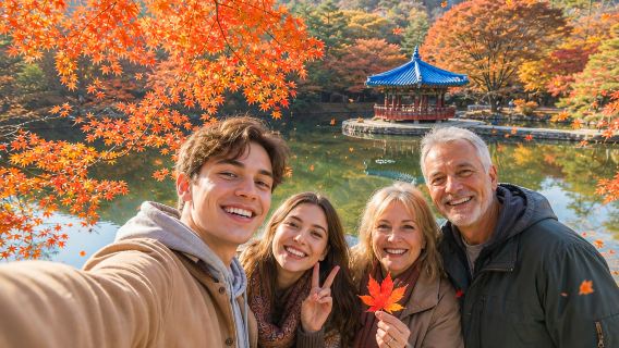 Tur Sehari Menikmati Musim Gugur di Gunung Naejang dari Seoul/Busan dengan Layanan Transfer