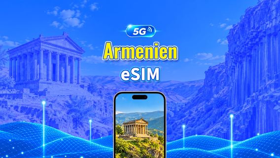 Armenien 5G eSIM  | Duales Netz | AI & TikTok bereit | Tägliches/Gesamt-Datenpaket | 1–30 Tage | 24-Stunden-Abrechnung | QR-Code