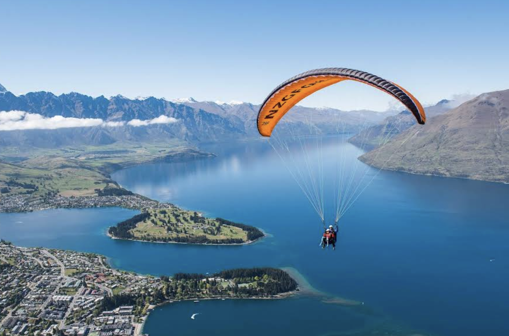 新西蘭皇后鎮木桶溫泉+滑翔傘體驗可定制【中文專車-愜意舒適】