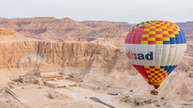 Vol en montgolfière matinal à Louxor au-dessus de la Vallée des Rois avec transfert depuis l'hôtel