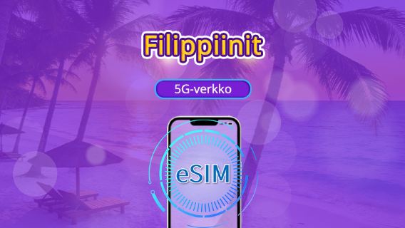 Filippiinit | 5G/4G eSIM | Päiväpaketti/Data-paketti | 24 tunnin laskutus | 1–30 päivää | QR-koodi