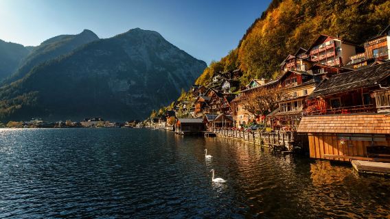 Dari Vienna: Perjalanan Sehari ke Hallstatt dengan Panduan Audio & Berhenti di Melk
