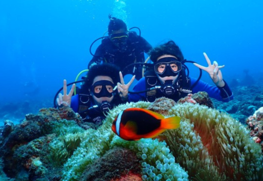 Pingtung Lambai Island 2-hour diving experience scuba diving [Xiaoliuqiu one-on-one license-free diving experience | Bear Diving]
