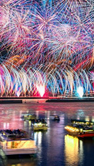 日本東京+熱海海上花火大会ワンデーツアー・中英バイリンガル/海上遊覧船で花火鑑賞