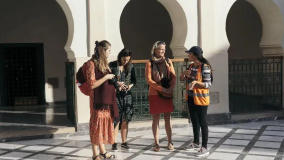 Marrakech: tour culturale in bicicletta con pasticceria e tè
