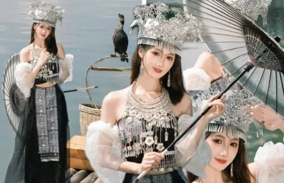 陽朔十里畫廊旅拍【桂林陽朔漢服旅拍+漢服租賃+可選攝影師外景跟拍體驗+體驗竹筏】