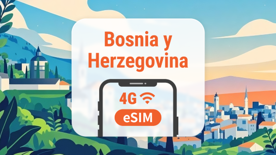 Bosnia y Herzegovina eSIM | Soporta ChatGPT y TikTok | 1–30 Días | QR instantáneo