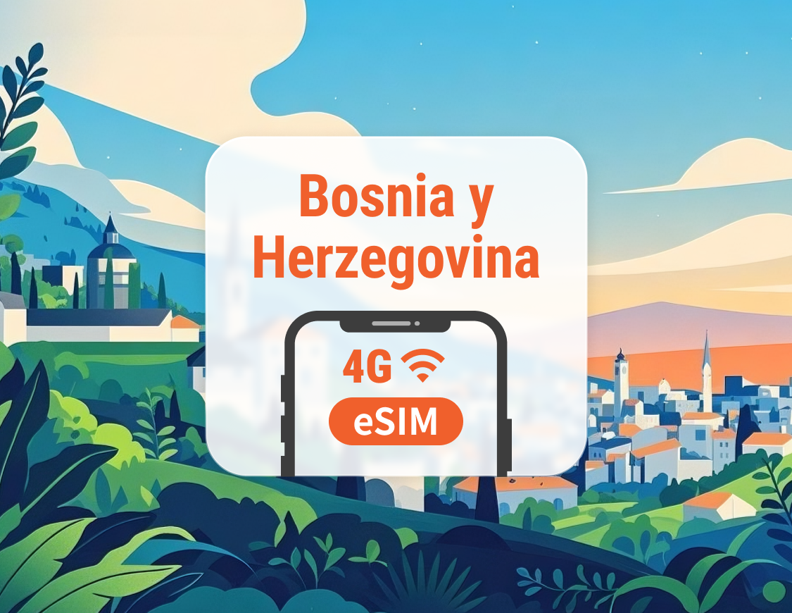 Bosnia y Herzegovina eSIM | Soporta ChatGPT y TikTok | 1–30 Días | QR instantáneo