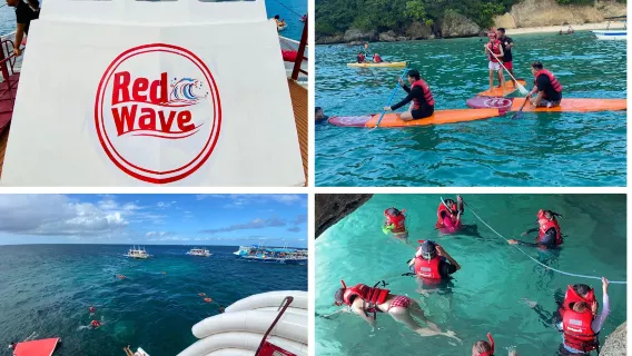 長灘島高端跳島遊含水上活動/零食及自助午餐 Red Wave