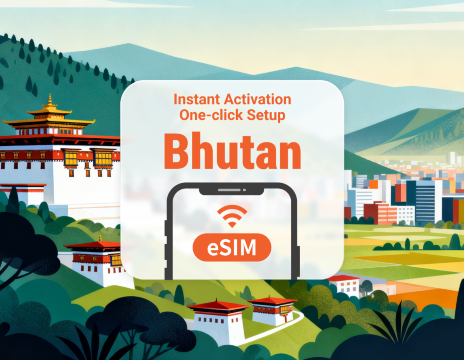 Bhutan eSIM | All AI & TikTok | 1–30 Days | QR Code