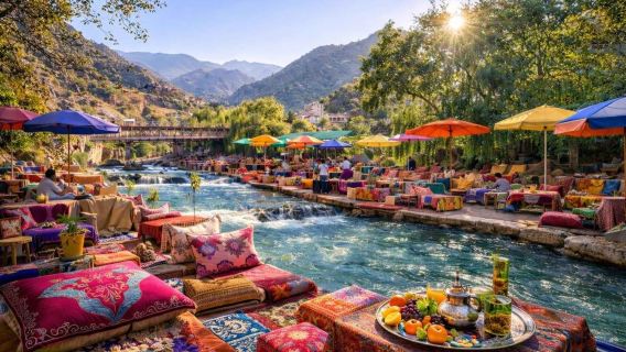 Desde Marrakech al Valle de Ourika - Tour Escénico de Día Completo a Setti Fadma con Almuerzo y Cascadas