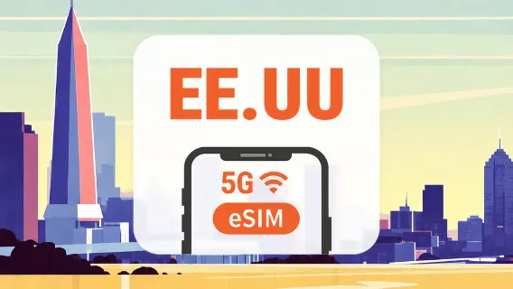 Estados Unidos 5G eSIM | IP Local • Apps de IA y TikTok | 1–30 Días | Código QR