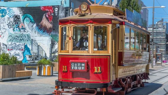 Christchurch: Hop-On Hop-Off -kierros historiallisella raitiovaunulla