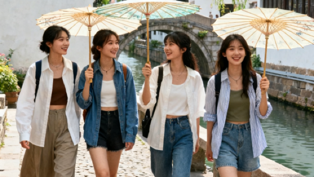 蘇州平江路歴史街区の旅撮り【【即日現像】フォト撮影、ファミリーフォト、カップル、親友、子供撮影、家族の旅行メモリー】