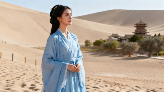 敦煌鳴沙山月牙泉旅拍【跟拍攝影親子照情侶閨蜜兒童跟拍家庭旅拍】