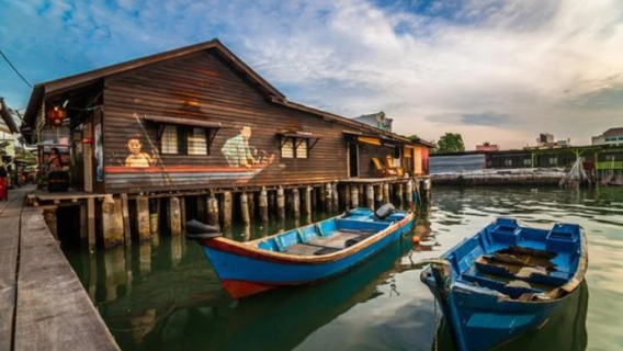 檳城喬治市+姓氏橋+檳城極樂寺+巴都丁宜沙灘半日遊