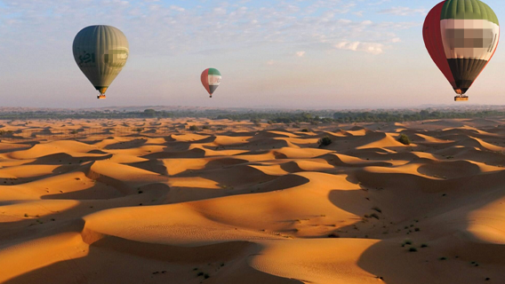Dubai Desert Hot Air Balloon Experience