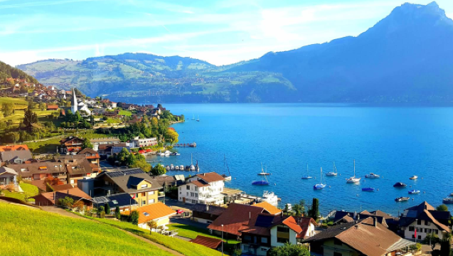 瑞士因特拉肯-施皮茨-藍湖-備選滑梯【中文包車自由行】