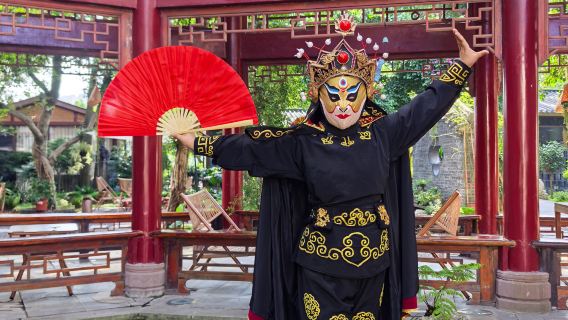 Màn biểu diễn biến mặt Kịch Xuyên - Di sản văn hóa phi vật thể + set trà chiều dành cho 2 người