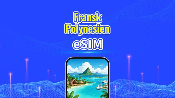 Fransk Polynesien eSIM | 4G | Daglig pakke/data pakke | 24-timers fakturering | 5-30 dage | QR-kode