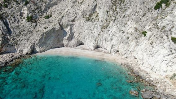 Paleokastritsa: Kasteli, Blue Caves, & Limni Beach Boat Trip