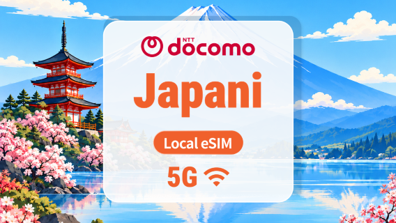 Japani DOCOMO 5G eSIM | Paikallinen IP • Kaikki AI & TikTok | 1–30 päivää | QR-koodi