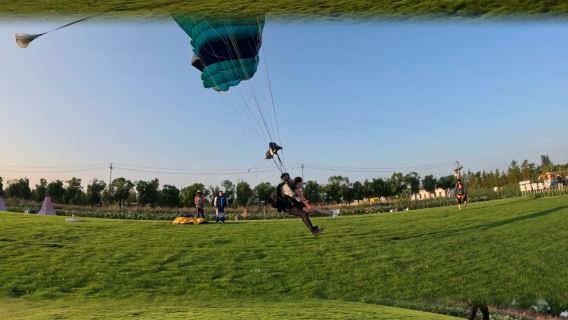 浙江嘉興嘉善姚莊桃花島直升機跳傘體驗【上海周邊遊+專業持證教練+贈送精美證書服飾體驗+可選含接送餐飲】