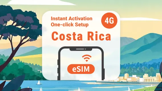 eSIM Коста-Рика | Поддержка ChatGPT и TikTok | 1–30 дней | Мгновенный QR