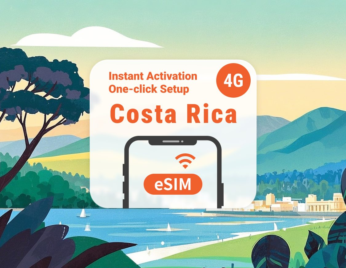 eSIM Коста-Рика | Поддержка ChatGPT и TikTok | 1–30 дней | Мгновенный QR