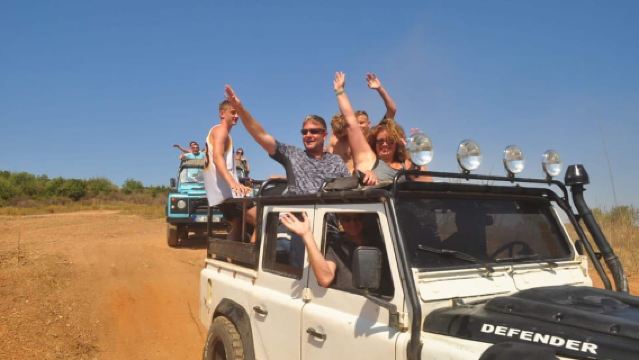 Side: Off-Road Jeep Safari and Boat Ride on Green Lake