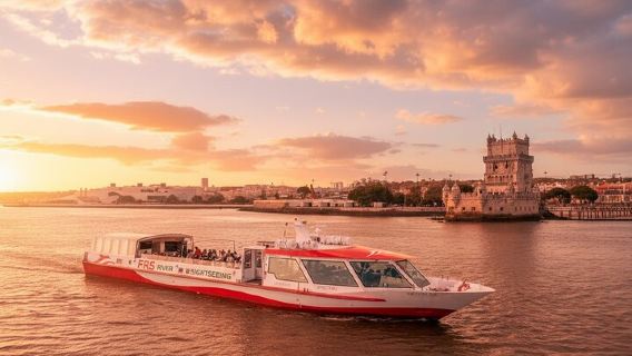 Sunset cruise on Tagus river with Welcome Drink included