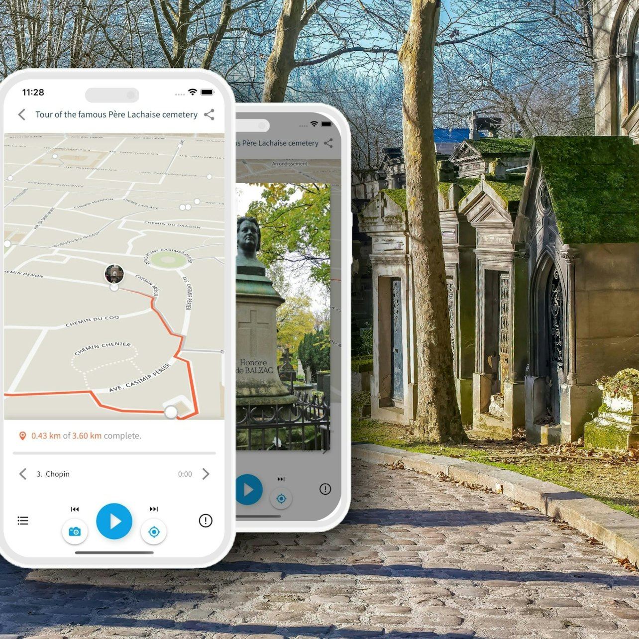 Audio Guide App to Père Lachaise Cemetery by TouringBee