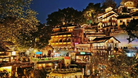 Tour serale di mezza giornata a Chongqing | Funivia sul Fiume Yangtze + Vecchia via Longmenhao + Vista notturna dalla terrazza panoramica di Nanshan