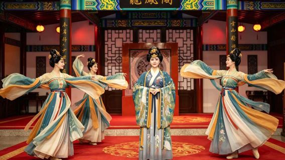 [Banchetto Imperiale Tang di Harbin] Gustate prelibatezze mentre assistete a uno spettacolo | 16 portate da assaporare · 90 minuti di musica e danza · Interazione live con NPC——Banchetto Imperiale della Porta Rossa