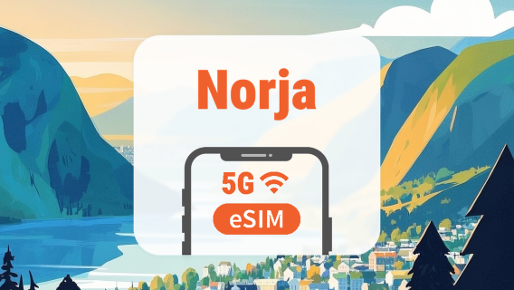 Norja 5G eSIM | Kaksoisverkko • Kaikki AI & TikTok | 1–30 päivää | QR-koodi
