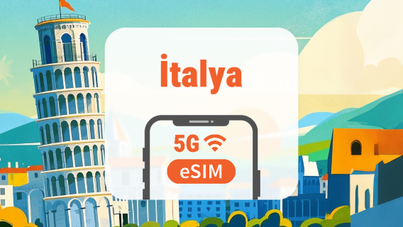 İtalya 5G eSIM | Çift Şebeke • Tüm AI & TikTok | 1–30 Gün | QR Kod
