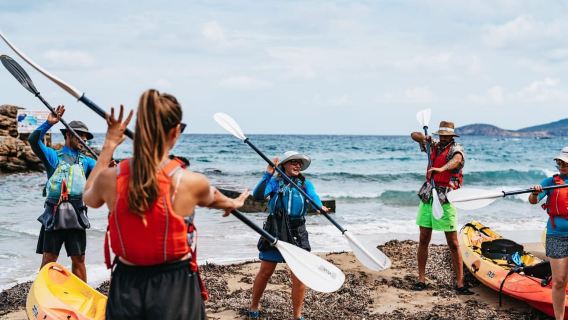 Kayak & Snorkel: crystal water & sea caves, North East Ibiza