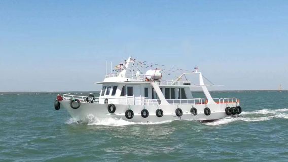 河北滄州黃驊東渡碼頭包船出海捕魚3小時（贈送鮁魚蒸餃+魚獲可加工現吃或打包帶走+標配ktv和衛生間）