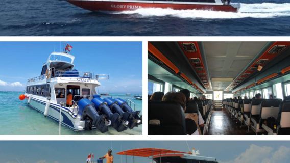 Boat Ticket+ Bali/Lembongan direction optional + 30-minute boat ride + multiple time slots optional