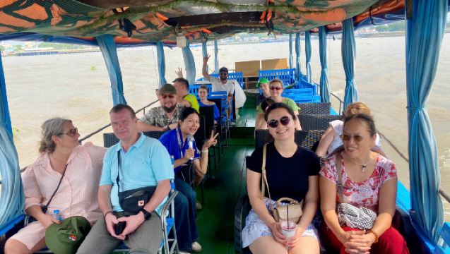 Authentic Mekong Delta: Tuk Tuk, Rowing Boat, Biking Tour from Ho Chi Minh