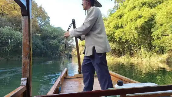 岳廟+西湖搖櫓船（手划船）金沙港2小時包船+人工導遊講解