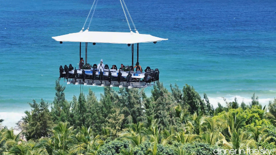 Dîner dans le ciel Sanya Dinner In The Sky Sanya|Thé de l'après-midi "Lueurs sur la mer suspendue"|Dîner avec vue sur le coucher de soleil|Dîner sous les étoiles et la lune|Déjeuner avec vue sur la mer depuis les nuages