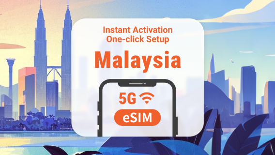 Malaysia 5G eSIM | Supports ChatGPT & TikTok | 1–30 Days | Instant QR