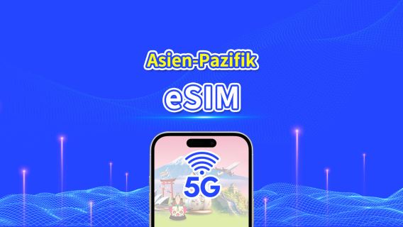 Asien-Pazifik | 5G/4G | Tägliches/Gesamt-Datenpaket | 1–30 Tage | 24-Stunden-Abrechnung | QR-Code
